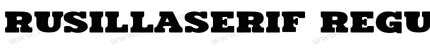 Rusillaserif Regular字体转换